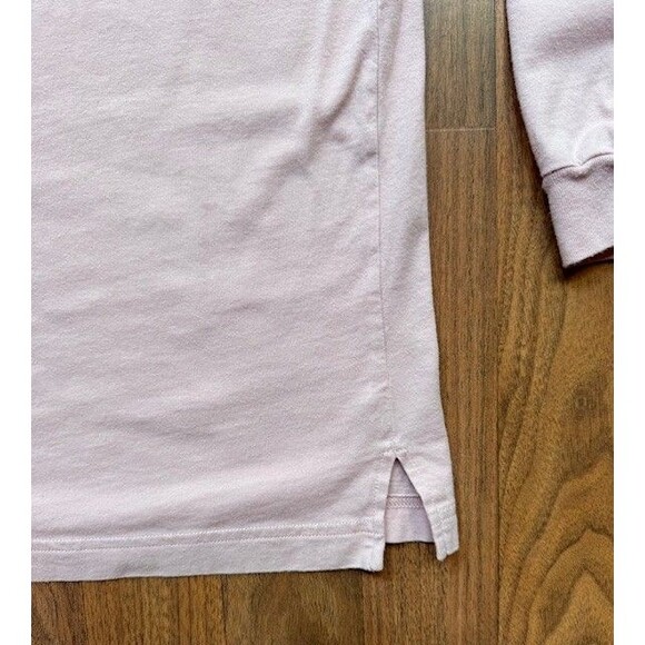 Victoria's Secret PINK Women's S Long Sleeve Shirt Dog Light Pink Strappy V-Neck - Picture 4 of 15